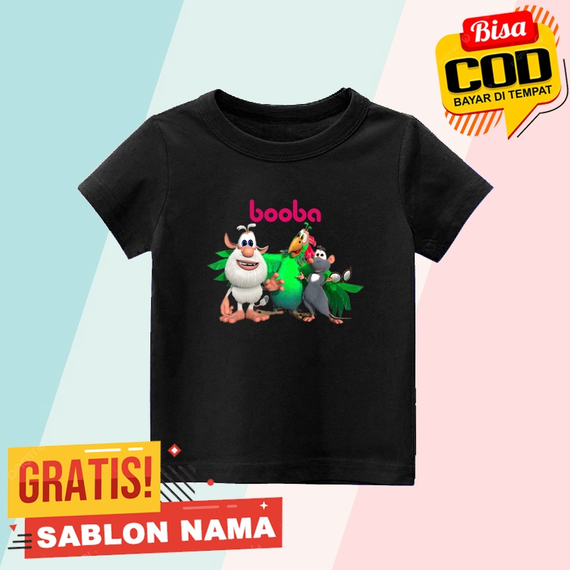 Baju Kaos Anak Booba / Kaos Anak Laki Laki & Perempuan Custom Nama Booba