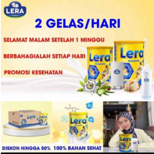 

Lera Melatonin Plus Original Terbaik BPOM Susu Herbal Untuk Mengobati Insomnia Susah Tidur Dan Untuk Daya Tahan Tubuh Terbaik