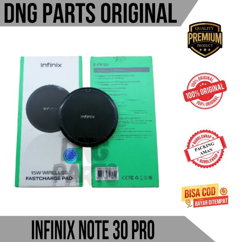 CHARGER WIRELESS INFINIX NOTE 30 PRO X678B 15 WATT ORIGINAL