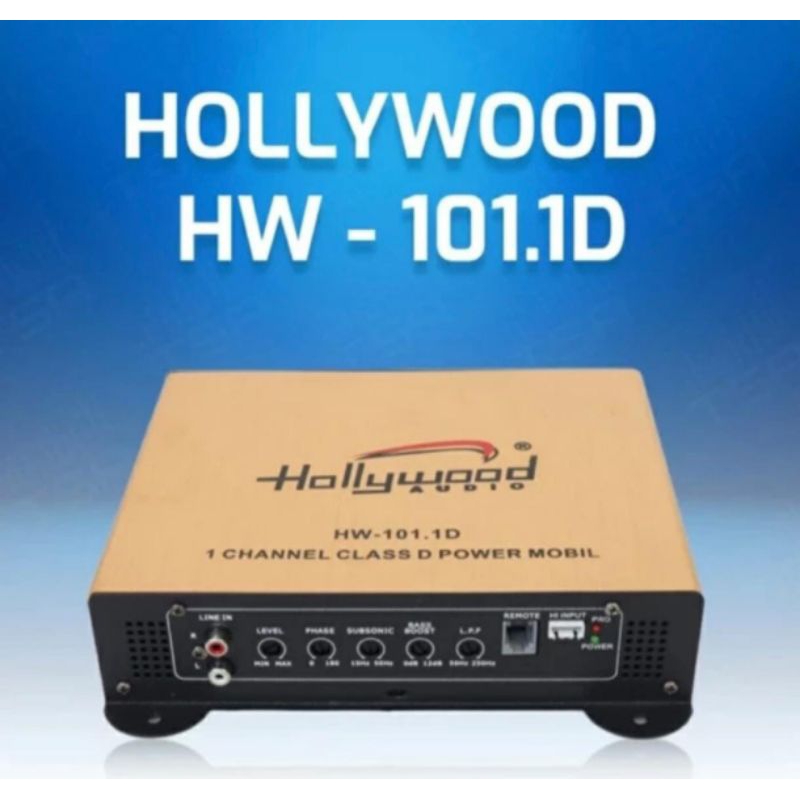 Monoblock Hollywood HW-101.1 D - Monoblock Kelas D Hollywood - Car Amplifier Monoblock