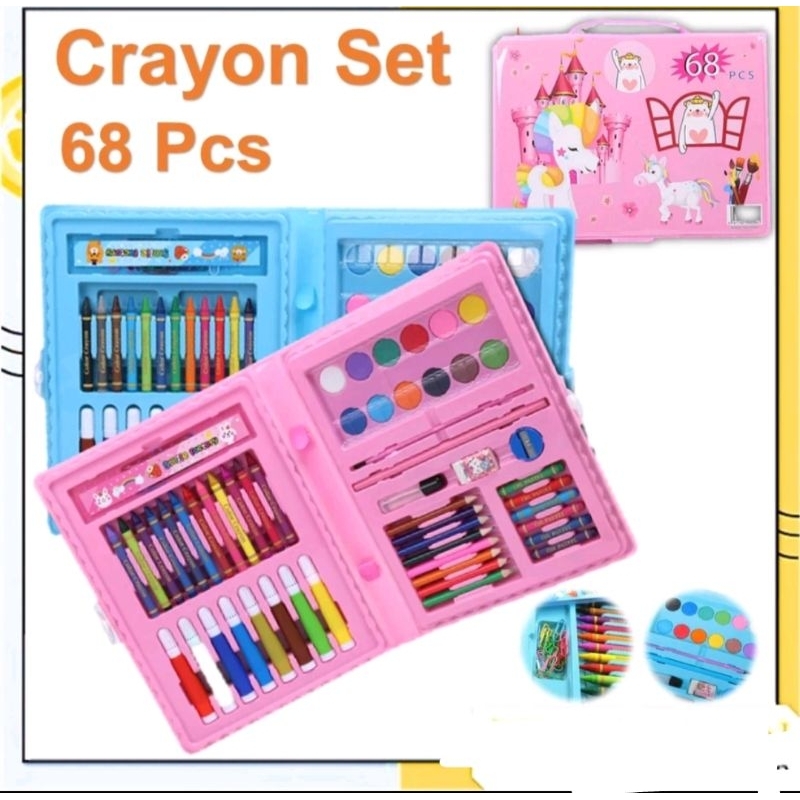 

Crayon set Warna 68 pcs