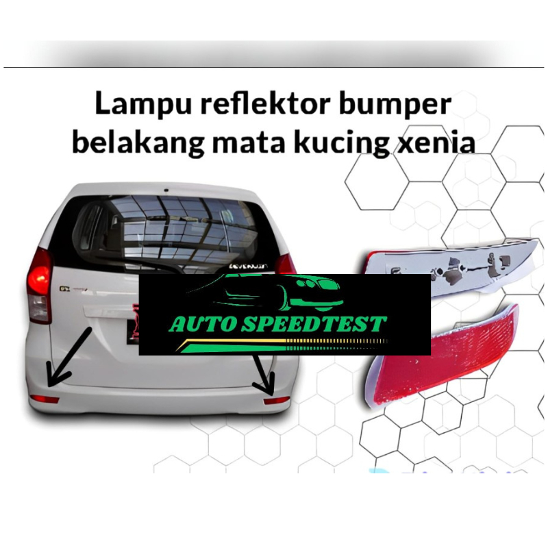 lampu bumper belakang reflektor mata kucing Xenia