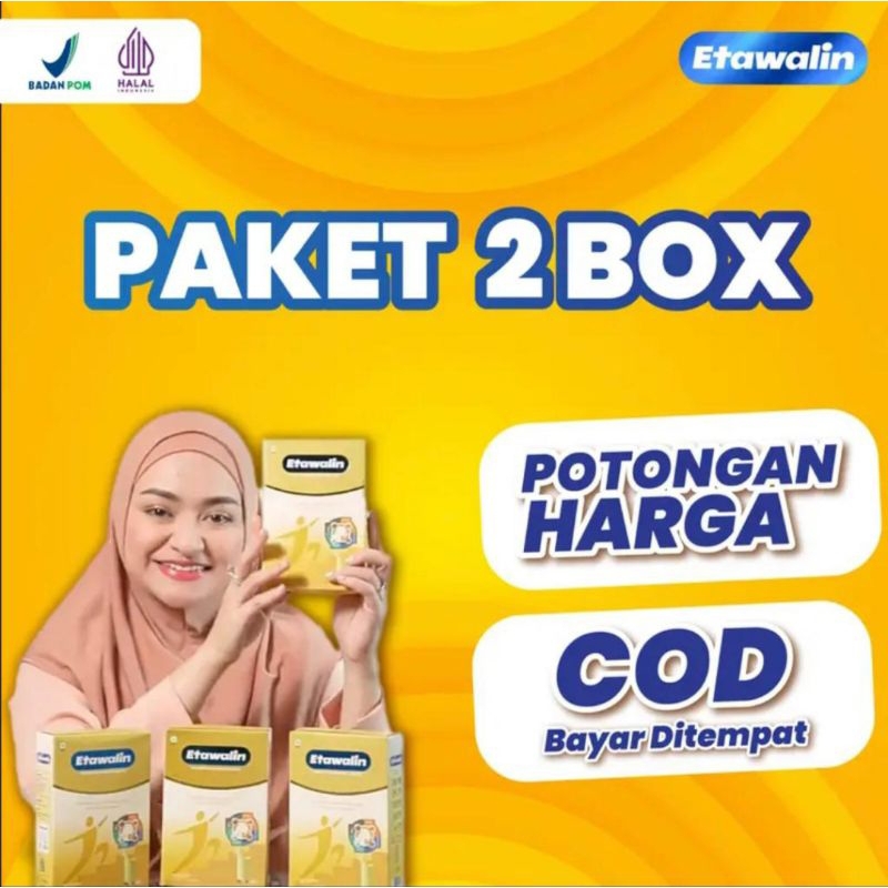 

2 Box Etawalin - Membantu Mengatasi Asam Urat, Rematik dan Nyeri Sendi 100% Original Alami Tanpa Efek Samping