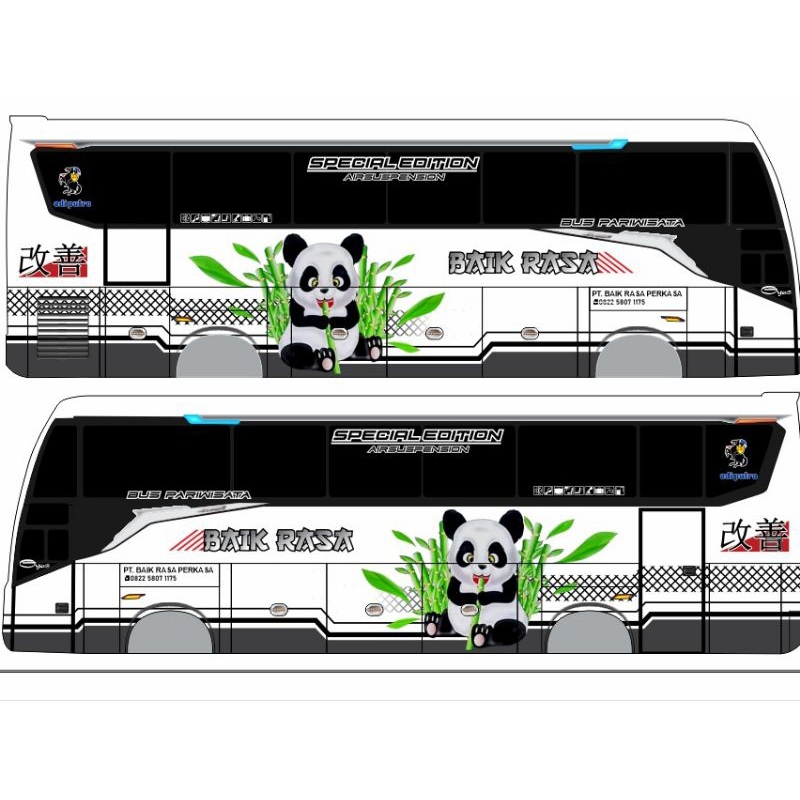 

STIKER miniatur bis BAIK RASA KIDS PANDA REBORN Jetbus 5