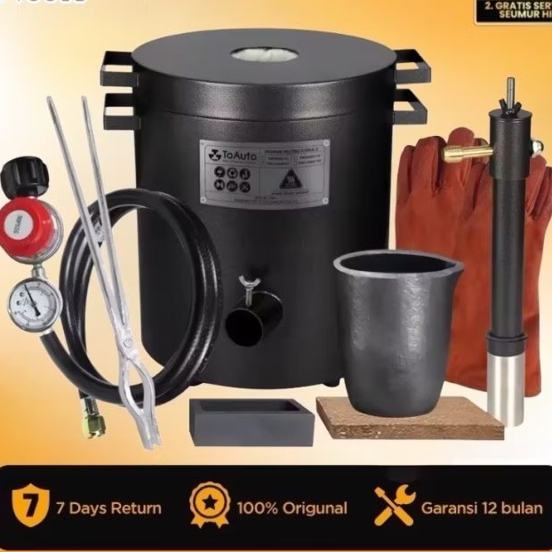 Melting Furnace Tin Silver Copper Aluminium Melting Gas Gold Melting Furnace 12 kg
