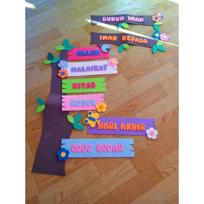 HIASAN DINDING RUKUN IMAN DAN RUKUN ISLAM