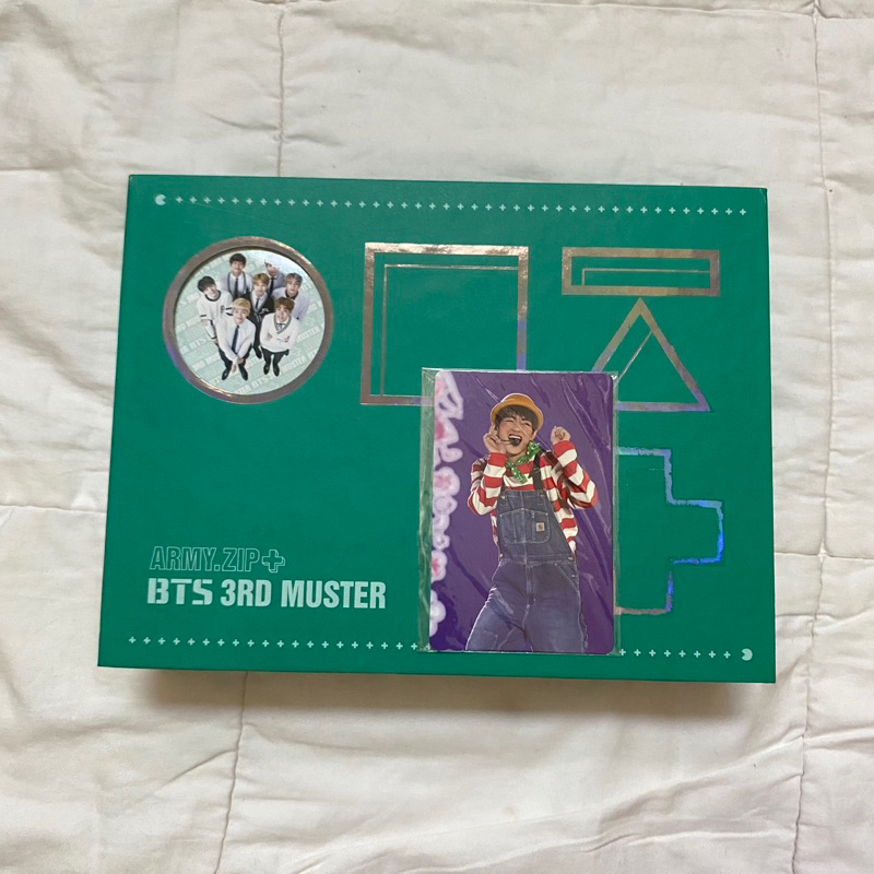 [BIG SALE] BTS 3RD MUSTER WITH TAEHYUNG PHOTOCARD - bangtan sonyeondan armykit army ZIP tae V PC blu