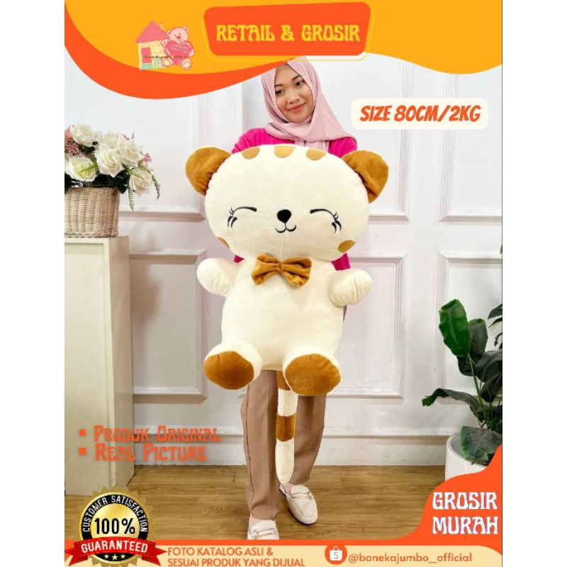 BONEKA KUCING JUMBO MURAH | KUCING KAWAI MURAH JUMBO| BONEKA KUCING BERANAK