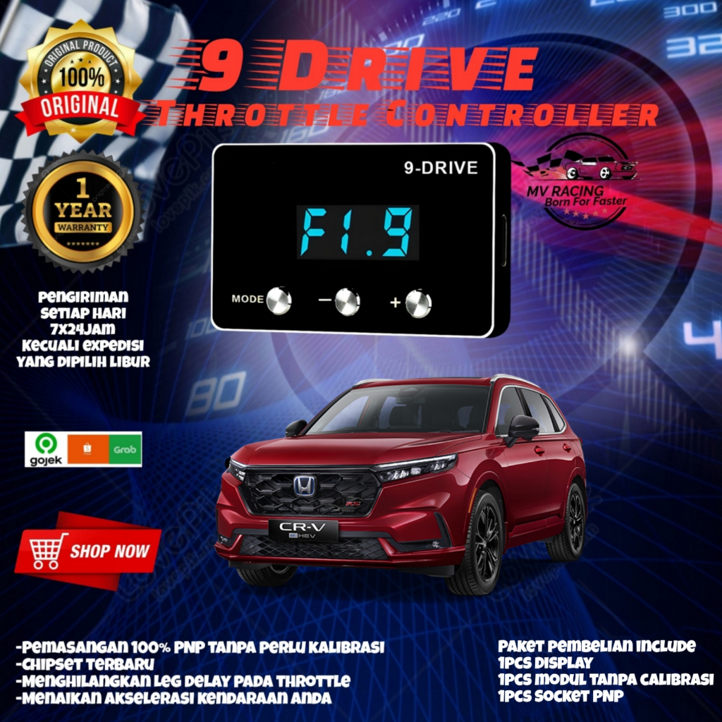 Original 9 Drive Throttle Controller HONDA CRV SERIES 9Drive Piggyback Remap ECU