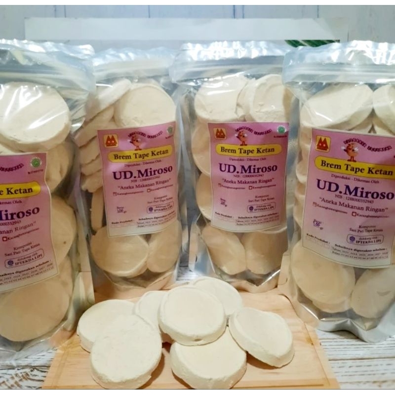 

Brem Ketan Putih Bulat