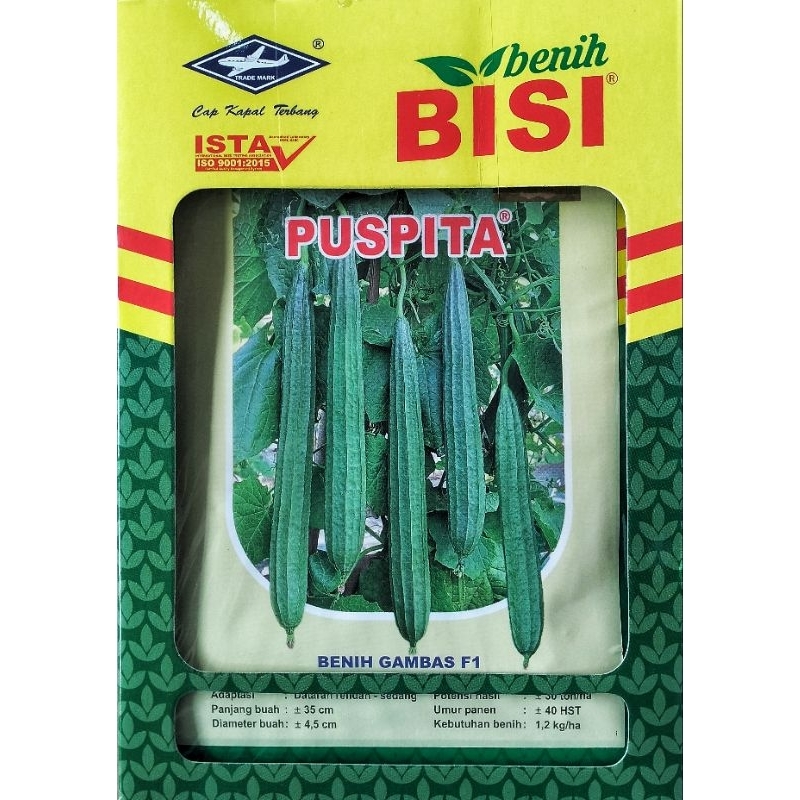 Benih gambas tahan virus PUSPITA 10 gram Oyong Ceme Benih BISI