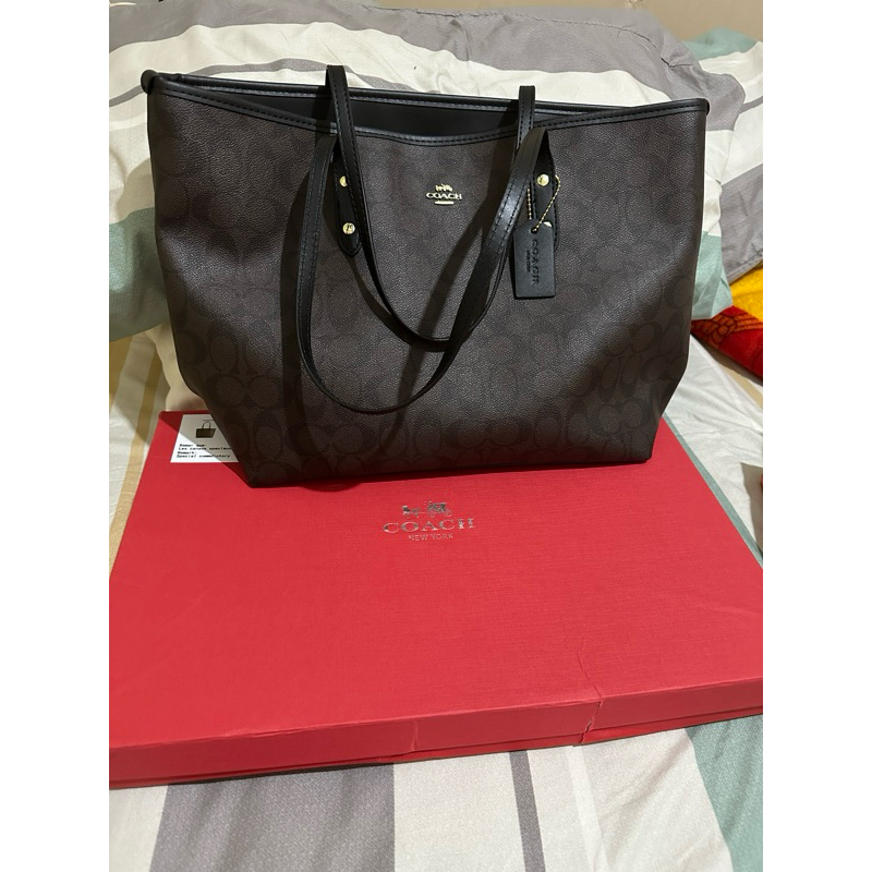 tote bag coach black coffee beli d cosmo butik ci dian