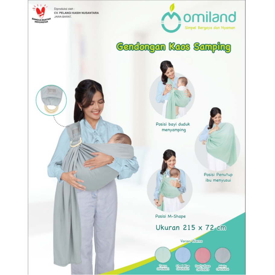 Omiland Gendongan Kaos Samping / Gendongan Bayi Samping