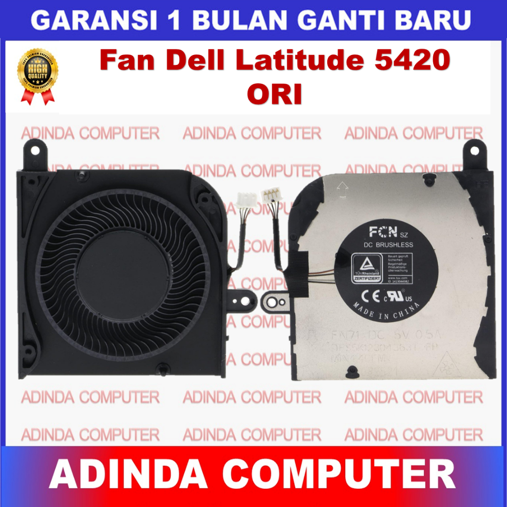 Kipas Fan Dell Latitude 5420 E5420 HX40M 0HX40M AT30K002ZVL P137G ORI