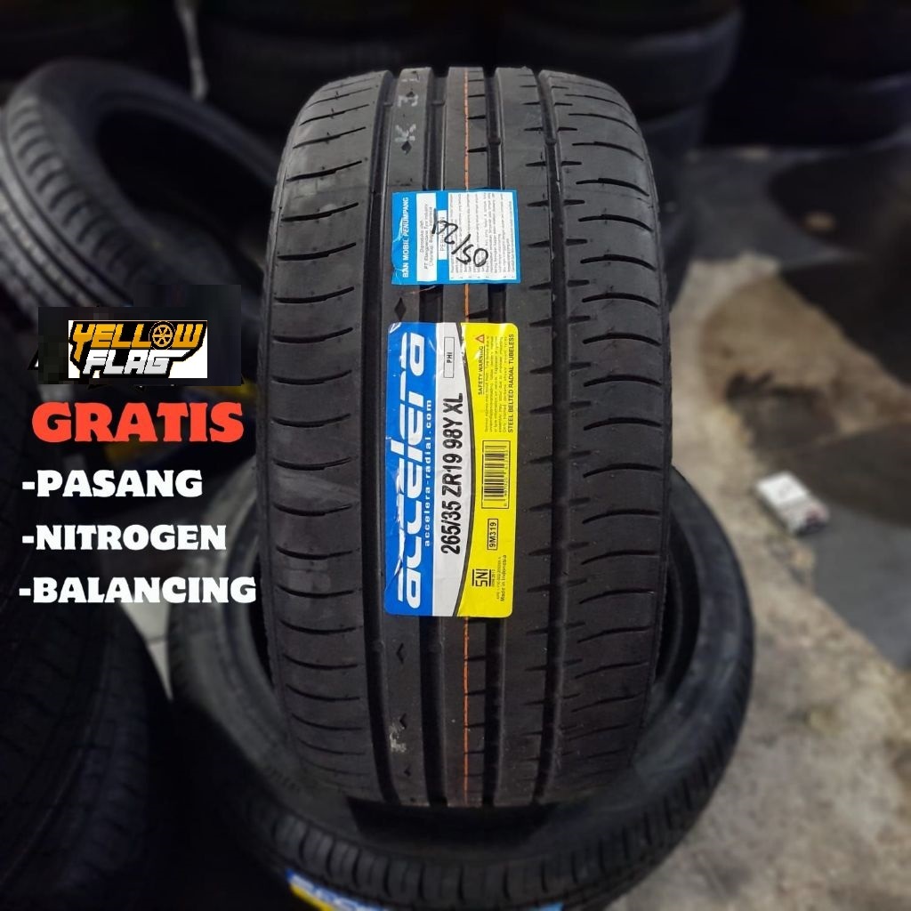 Ban Mobil Ring 19 Tapak Lebar 265/35 Merek Accelera Phi 265 35 R19 Tubeless Murah