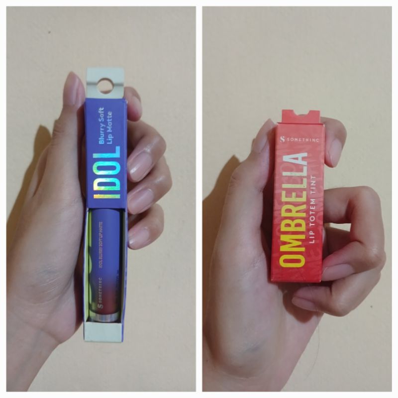 (NEW) Bundling Somethinc Ombrella Lip Totem Tint-Shade Soul dan Somethinc Idol Blurry Soft Lip Matte