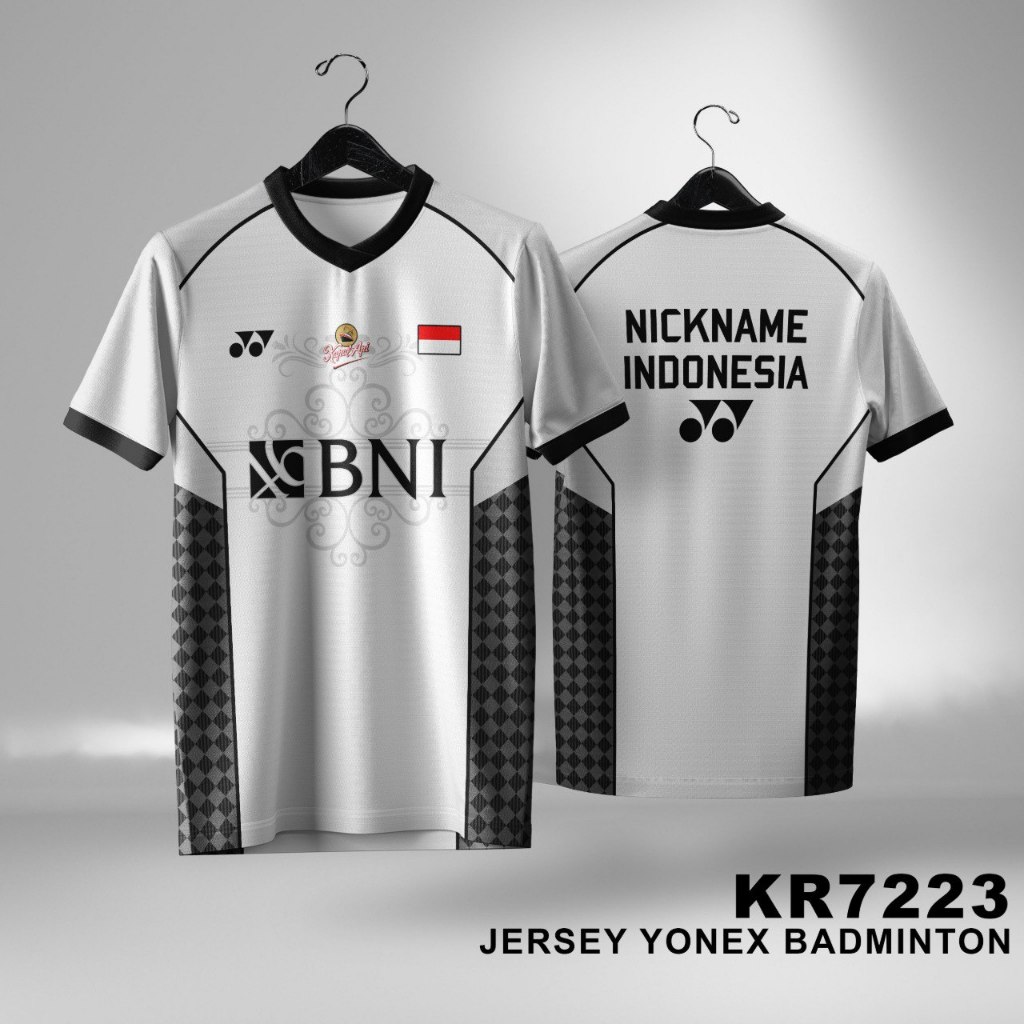 Kaos Jersey Badminton/Bulutangkis Free Desain Dan Custom KR7220-KR7223
