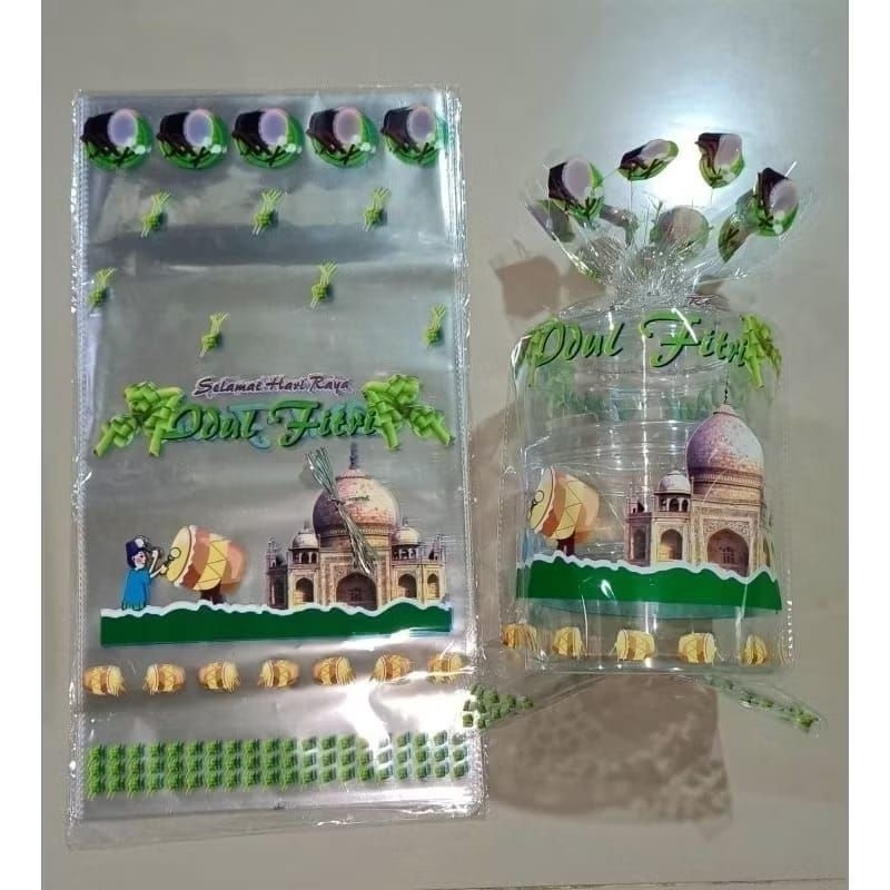 

(isi 12 pcs) Plastik Idul Fitri / Plastik Hampers Lebaran / Plastik Toples Kue