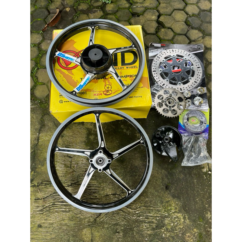 Velg VND Racing SET PNP UNTUK SATRIA 2tak 2T hiu lumba 120 R RU satria2tak satria2T satriahiu satria