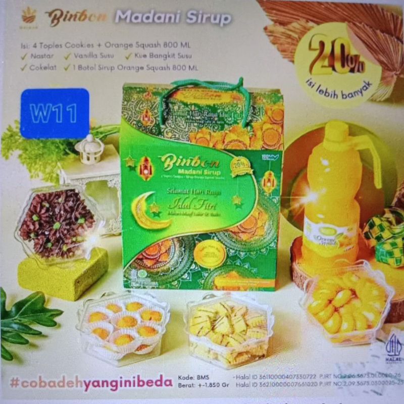 

PROMO PAKET LEBARAN KUE BINBON MADANI SIRUP 4+1