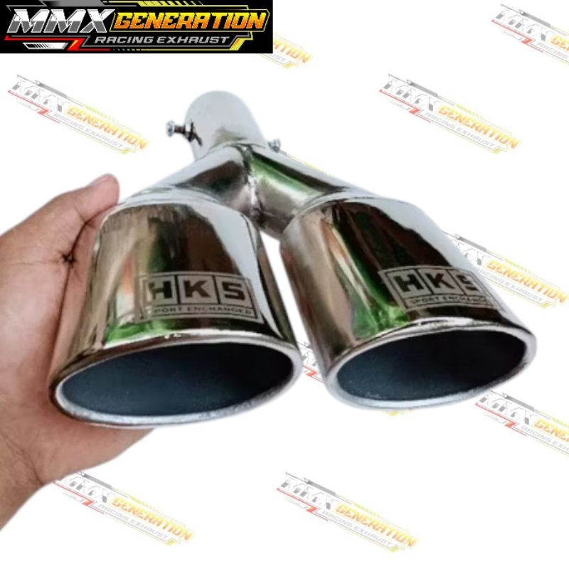 KNALPOT SOUS CABANG SWOSS JET BUT HKS FULL CRHOM COCOK UNTUK MOBIL DAN TRUK CANTER HINO L300 RAGASA 