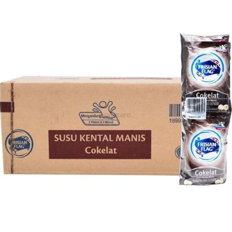 

Frisian Flag Susu Kental Manis Cokelat dan Putih Sachet 6pcs