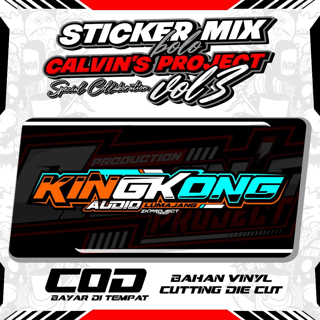 

ORIGINAL STIKER KINGKONG V3 by CALVIN'S PROJECT