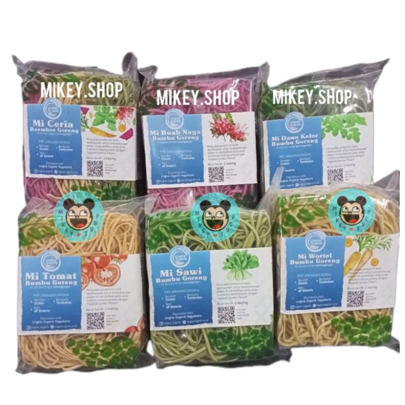 

Mie Sehat NON MSG 100gr Goreng Organik Instant Alami Noodle