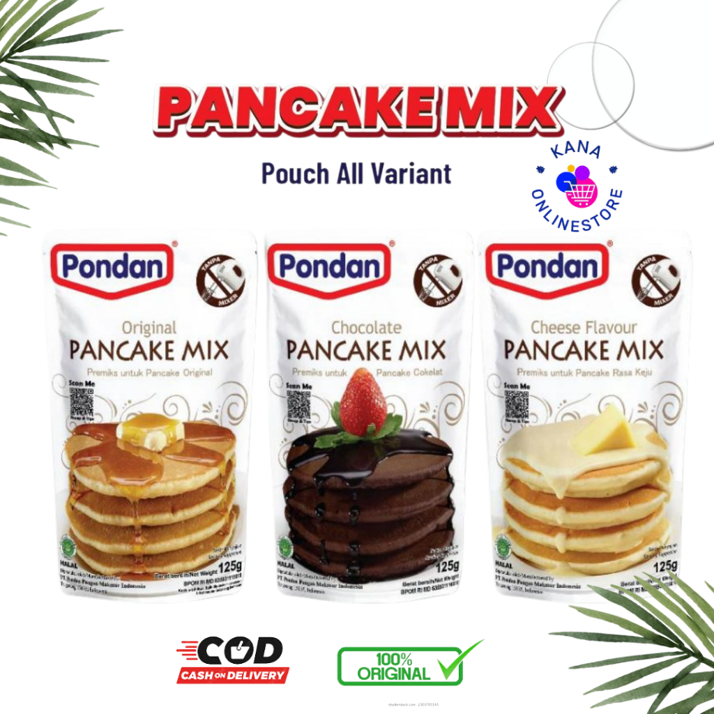 

Pondan Pancake Mix Pouch 125g