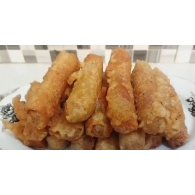 

lumpia sosis pedas