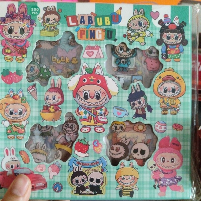 

STIKER LABUBU VIRAL per lembar sticker anak reward prestasi