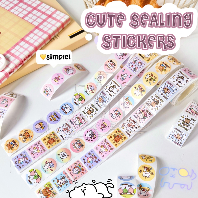 

Stiker Roll 300pcs Motif Kartun Stiker DIY Stiker Sovenir Hampers