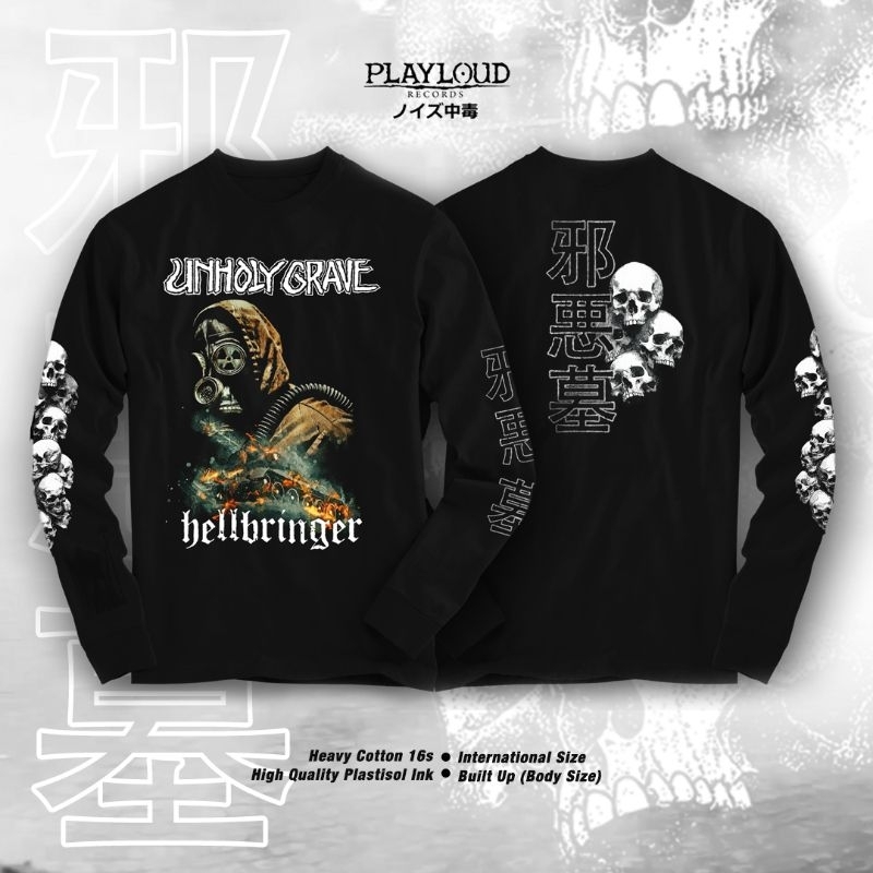 Longsleeve kaos UNHOLY GRAVE - Hellbringer