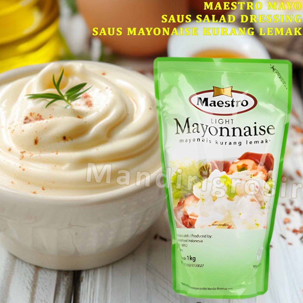 

Saus Mayonaise Kurang Lemak * Maestro Light * Saus Salad Dressing * 1kg