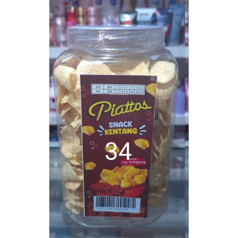 

snack lebaran piatos astor chitato toples 2000 ml