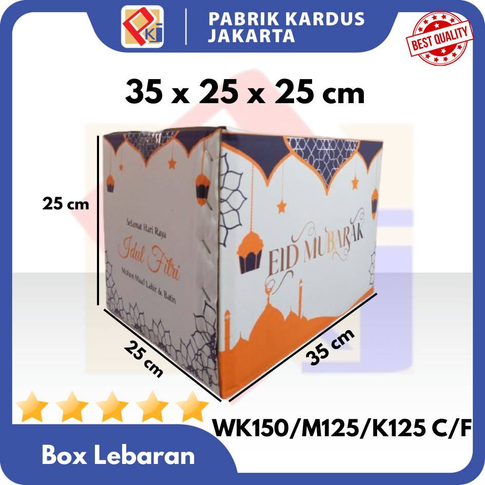 

Box Parcel 35x25x25 cm | Kardus | Lebaran | Idul Fitri | Sembako | Eid Mubarak | Kardus Hampers Lebaran isi 5 pcs