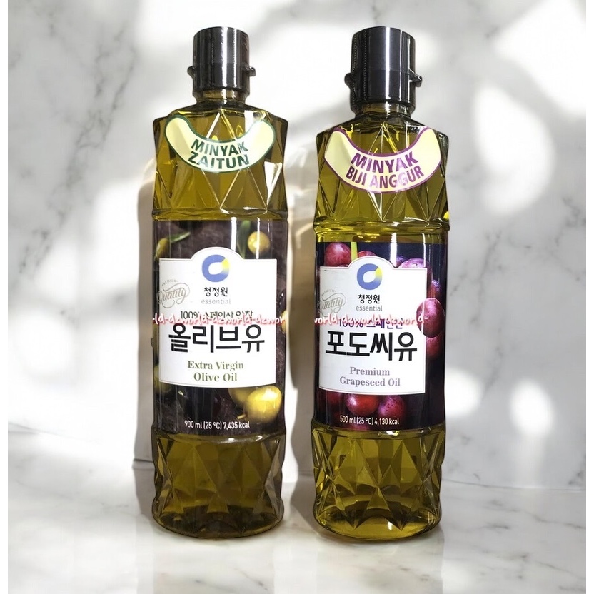 

Chung Jung One Minyak Zaitun Extra Virgin Olive Oil 900ml Daesang Minyak Zaitun Grapesed Oil Korea Chungjung