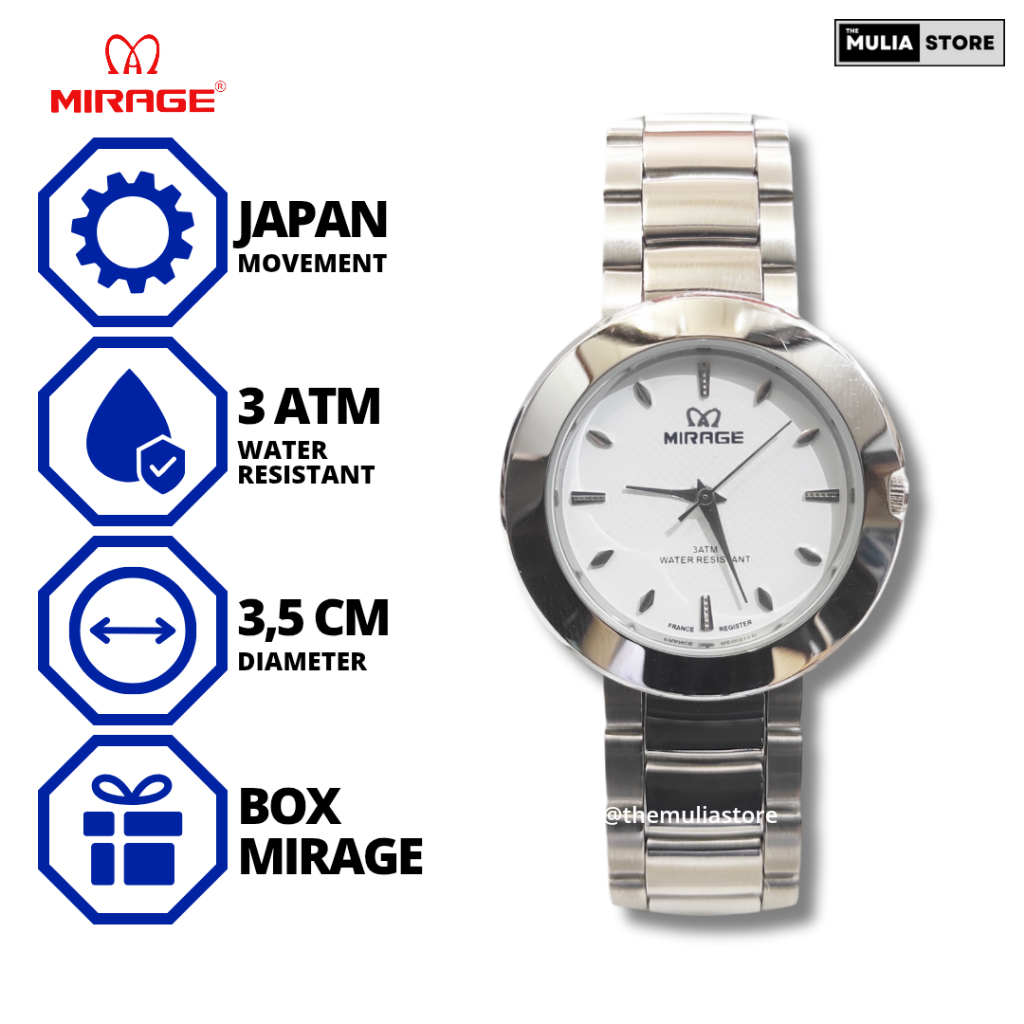 MIRAGE Jam Tangan Wanita Mirage Original SRP 7021 Analog