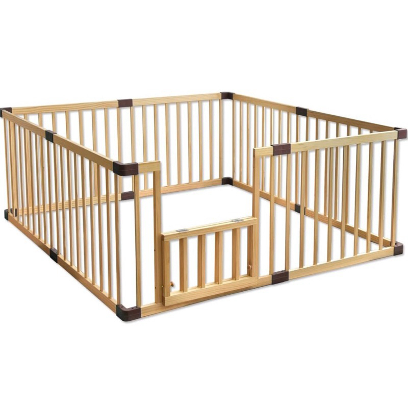 Preloved Playpen Tansu no Gen kayu asli pagar pengaman bayi