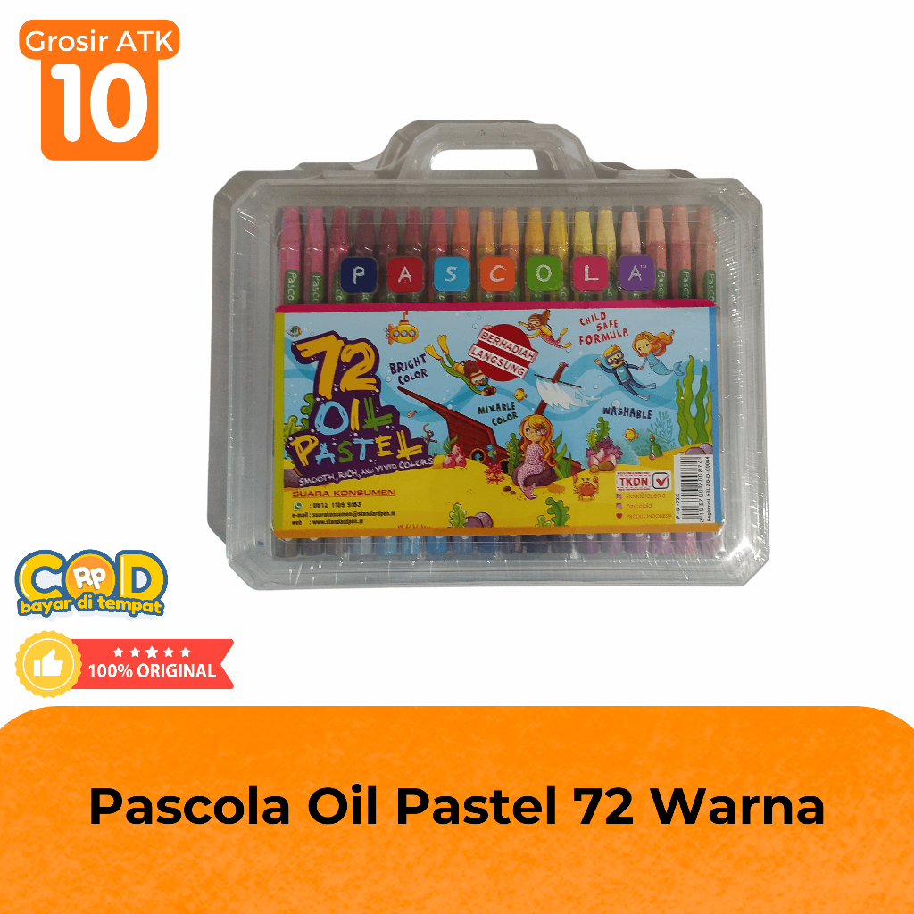 

(ISI 72 PCS) CRAYON/OIL PASTEL PASCOLA 72 WARNA