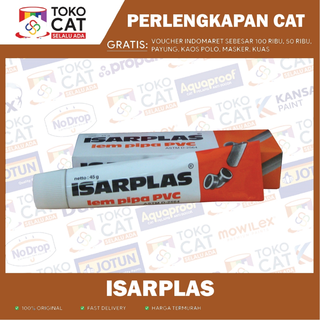 Lem Pipa PVC Isarplas 400gr | 400gr Lem Pipa Isarplas Kaleng | Lem Fox