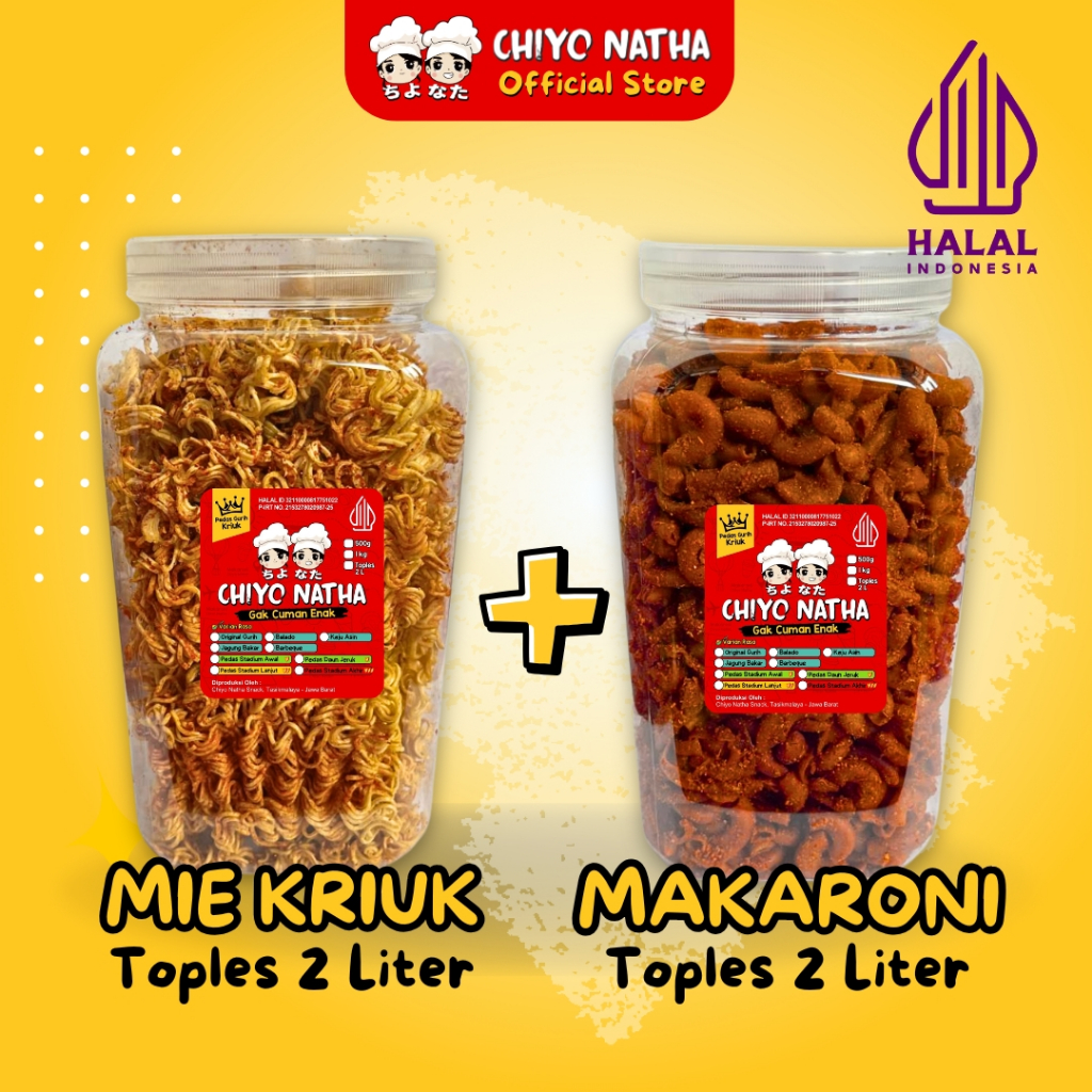 

Paket Makaroni & Mie Kriuk Toples 2 Liter