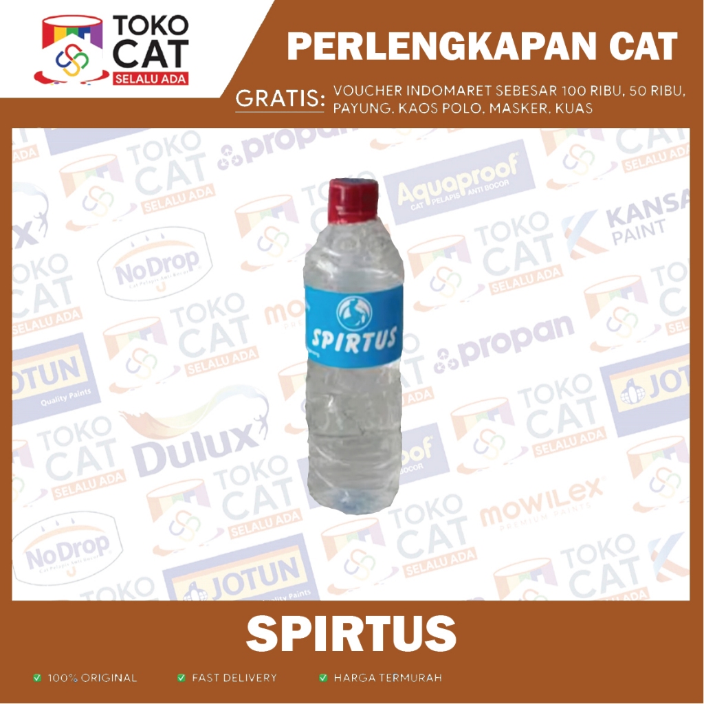 Spirtus Botol Warna Bening | Spirtus Bakar | Spirtus