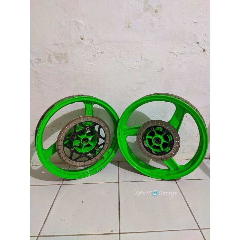 Velg Original Ninja RR OLD CBU ZX150 Made in thailand fullset piringan termurah terlaris