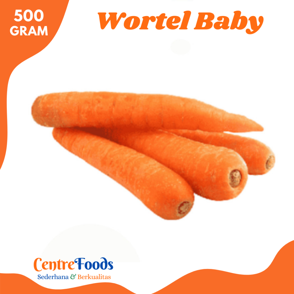 

WORTEL Baby - Sayur Wortel Mini Fresh | 500gr [ Harga Per 0,5 Kg ]