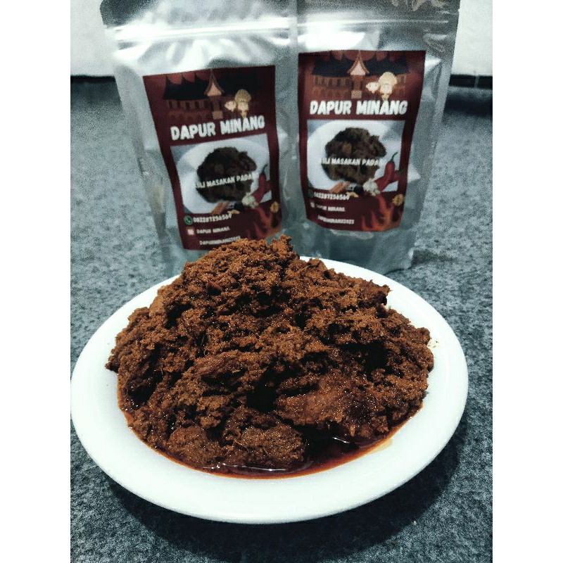 

rendang daging 250 gram/rendang daging dapur minang