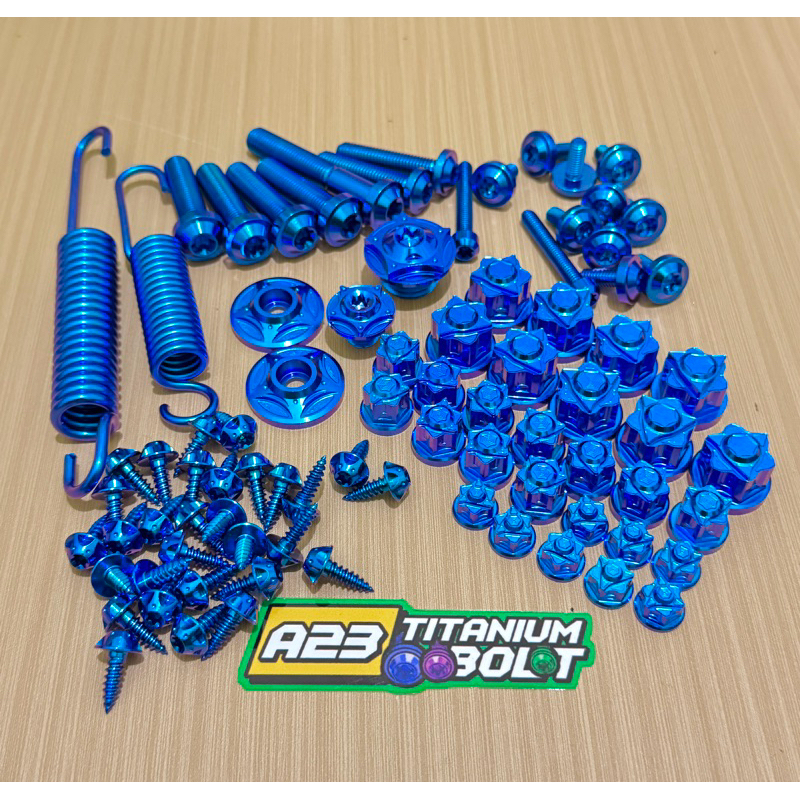 jasa rubah warna baut titanium (recolor)