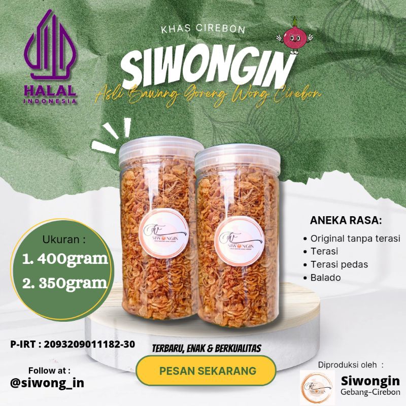 

Bawang Goreng Asli Wong Cirebon | 350 gr & 400 gr