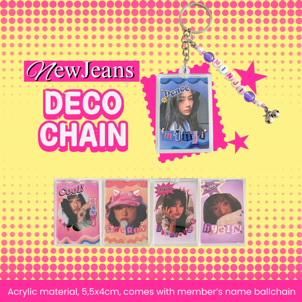 DECO CHAIN NEWJEANS - KEYCHAIN KPOP NEWJEANS
