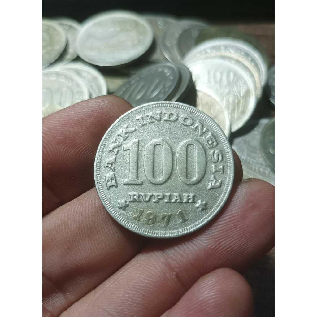 Per 1 Keping Koleksi koin 100 Rupiah Nikel Tahun 1971